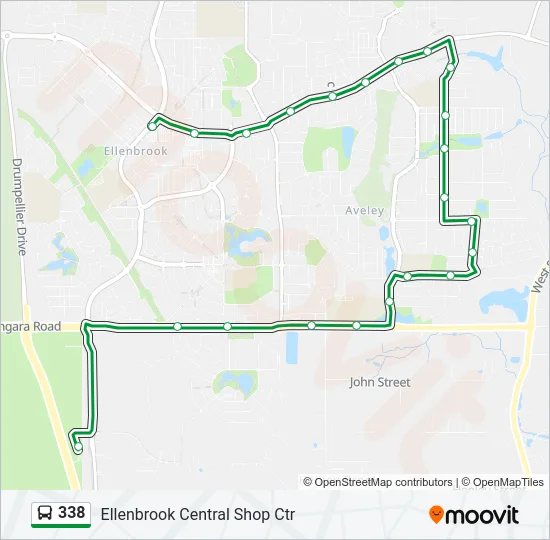338 Bus Line Map