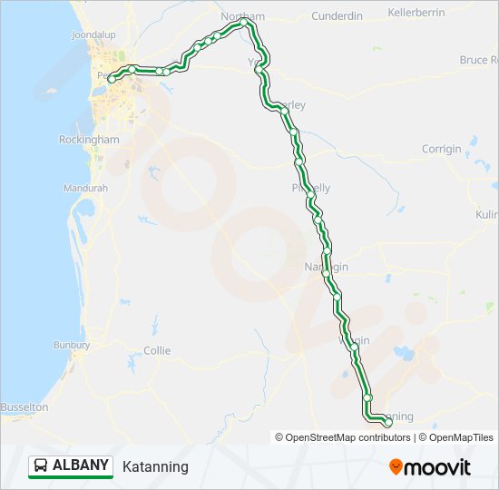 ALBANY bus Line Map