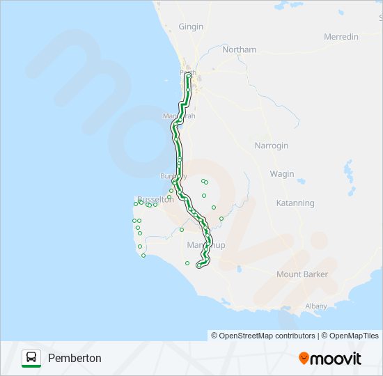 PEMBERTON bus Line Map