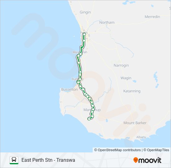 PEMBERTON bus Line Map