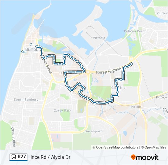 827 Route: Schedules, Stops & Maps - Ince Rd / Alyxia Dr (Updated)