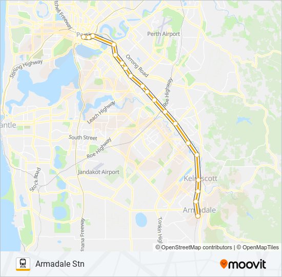 Armadale Line Route Schedules Stops And Maps Armadale Stn Updated