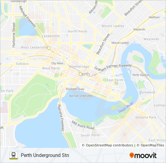 JOONDALUP LINE train Line Map