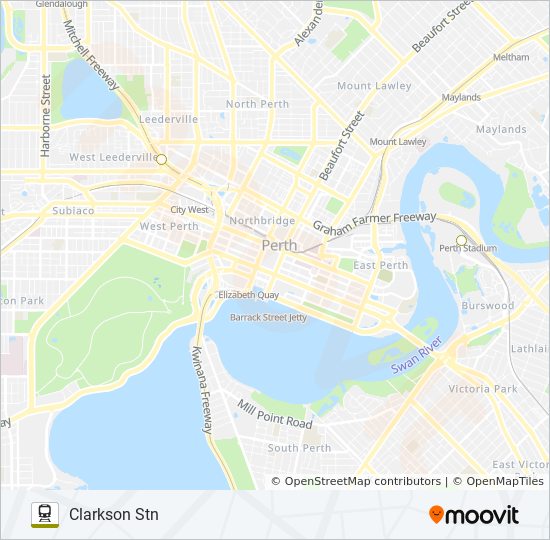 joondalup line Route: Schedules, Stops & Maps - Clarkson Stn (Updated)