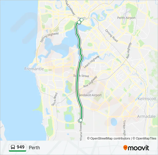 949 Bus Line Map