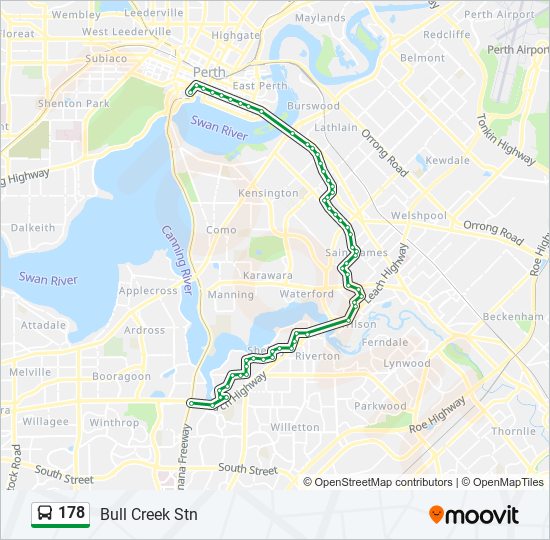 178 Route Schedules Stops Maps Bull Creek Stn Updated 