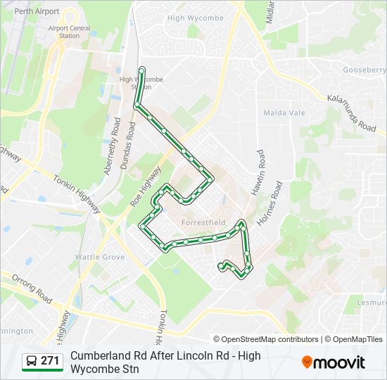 271 Route Schedules Stops Maps Forrestfield Updated 
