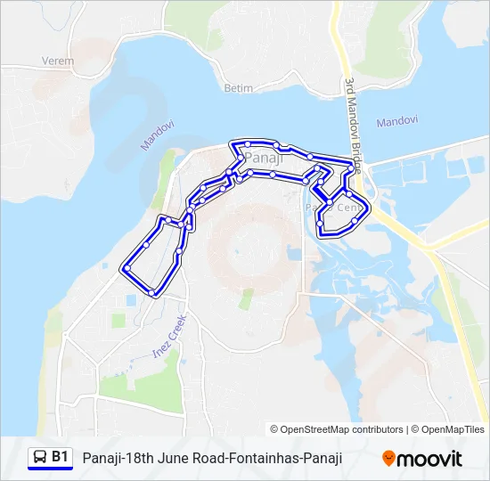 B1 Bus Line Map