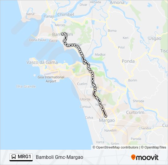 MRG1 Bus Line Map
