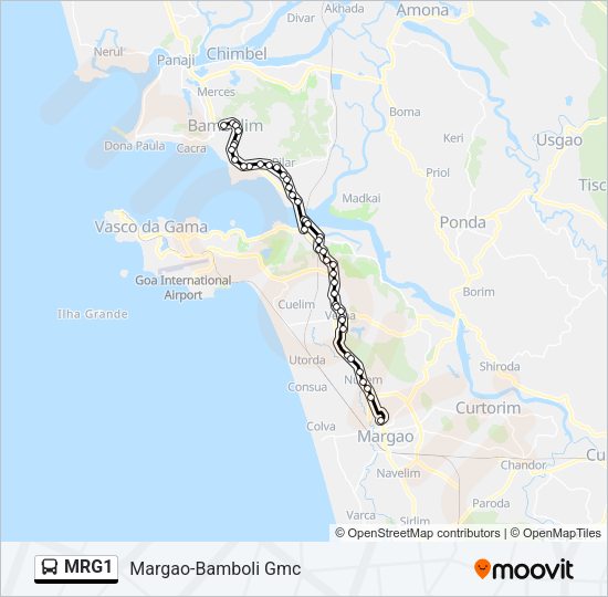 MRG1 Bus Line Map