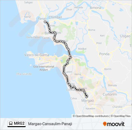 MRG2 Bus Line Map