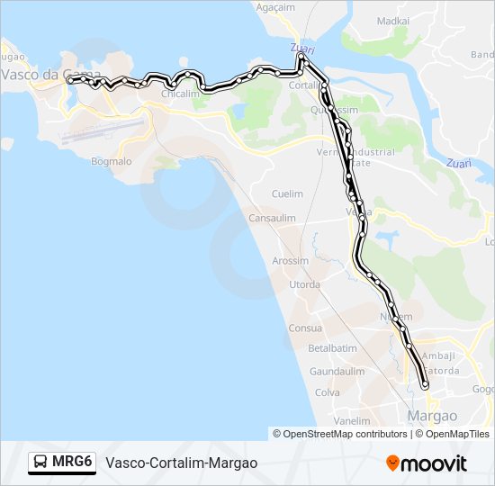 MRG6 Bus Line Map