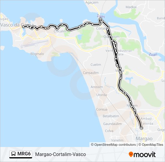 MRG6 Bus Line Map