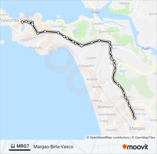 MRG7 Bus Line Map