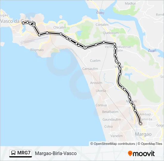MRG7 Bus Line Map