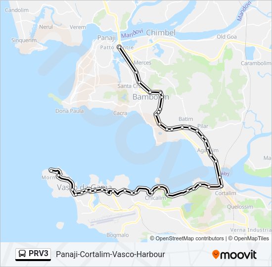 PRV3 Bus Line Map