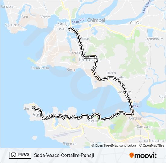 PRV3 Bus Line Map