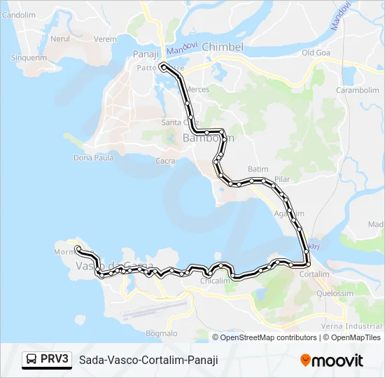 PRV3 Bus Line Map