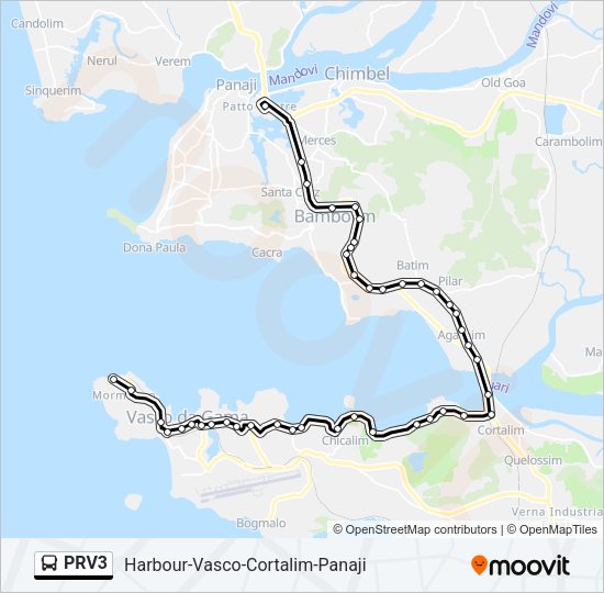 PRV3 Bus Line Map