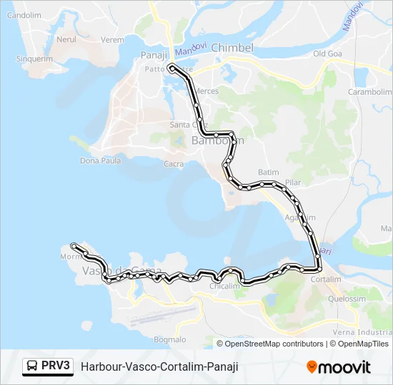 PRV3 Bus Line Map