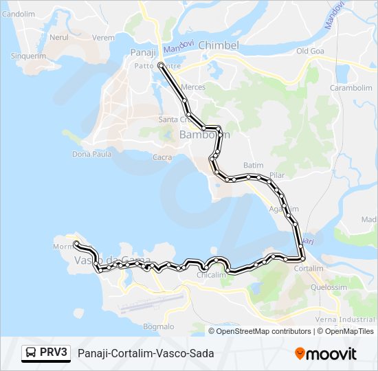 PRV3 Bus Line Map