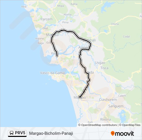 PRV5 Bus Line Map
