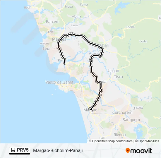 PRV5 Bus Line Map