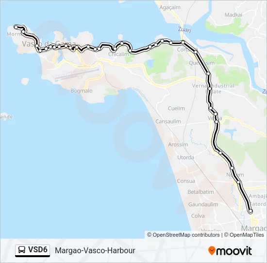 VSD6 Bus Line Map