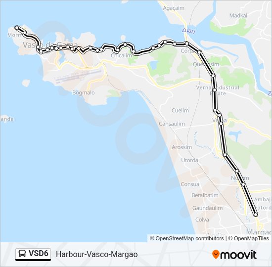 VSD6 Bus Line Map