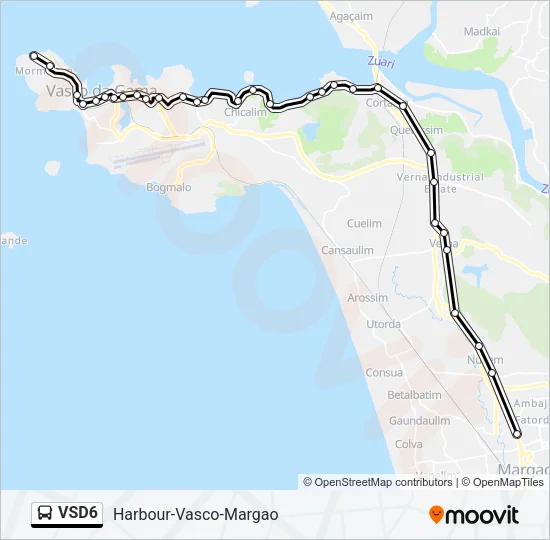 VSD6 Bus Line Map