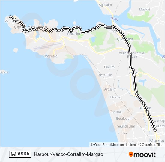 VSD6 Bus Line Map
