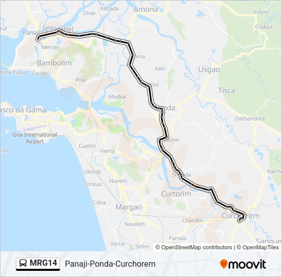 MRG14 Bus Line Map