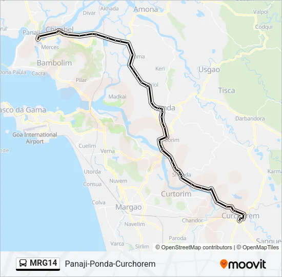 MRG14 Bus Line Map