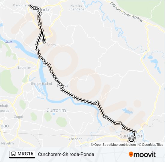 MRG16 Bus Line Map