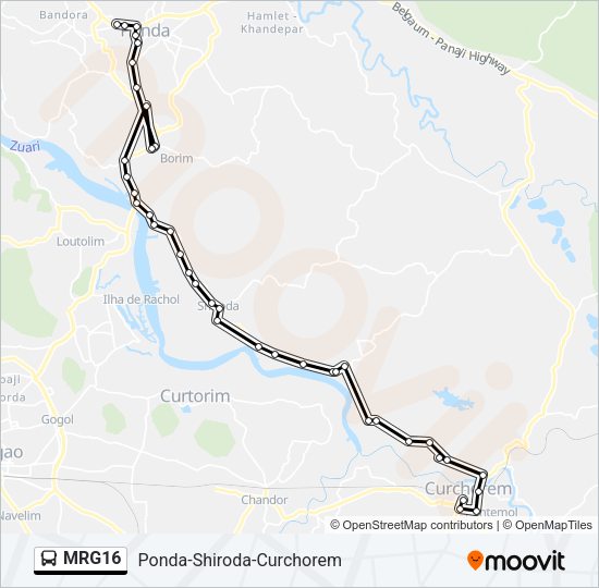 MRG16 Bus Line Map