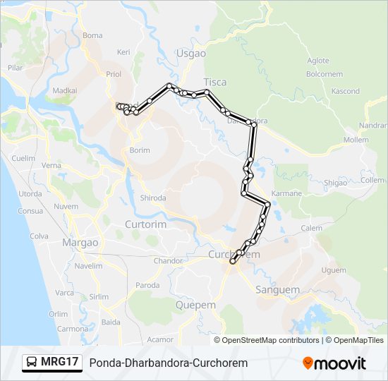 MRG17 Bus Line Map