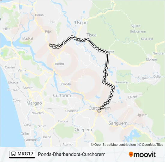 MRG17 Bus Line Map