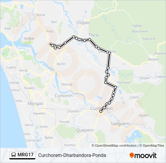 MRG17 Bus Line Map