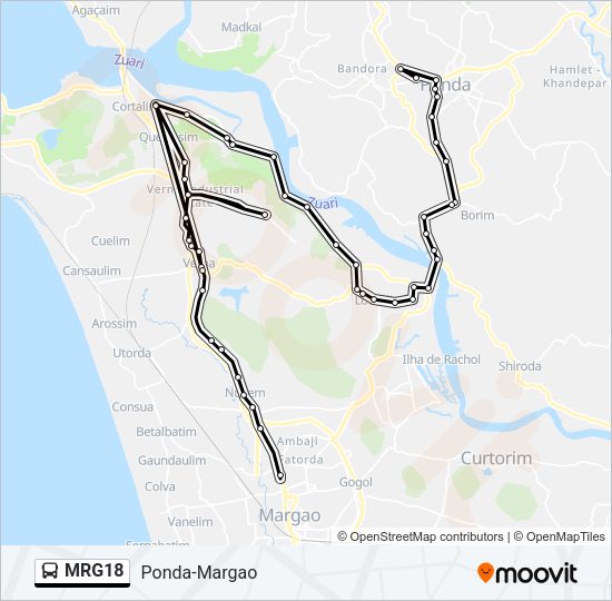 MRG18 Bus Line Map