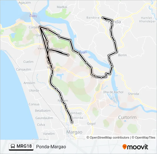 MRG18 Bus Line Map