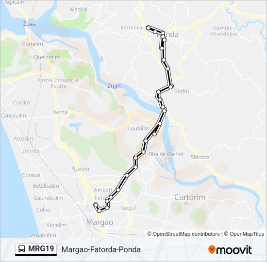 MRG19 Bus Line Map