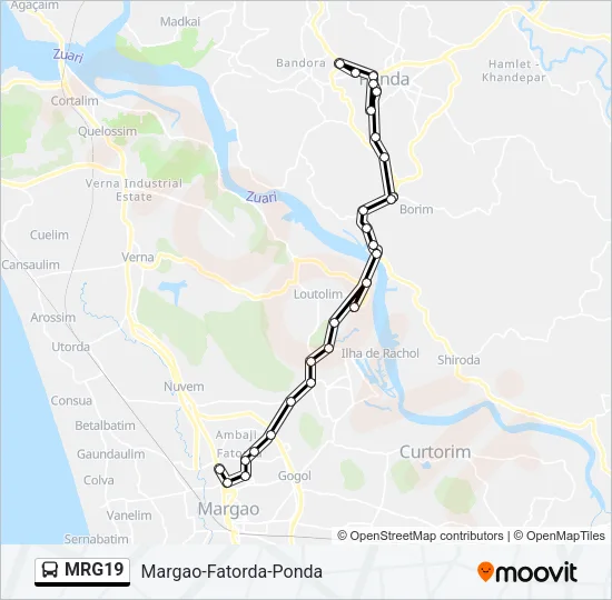 MRG19 Bus Line Map