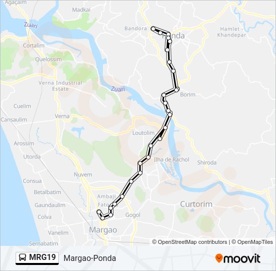 MRG19 Bus Line Map
