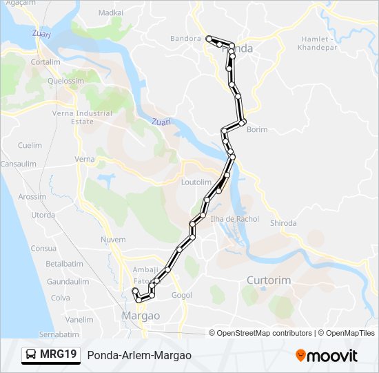 MRG19 Bus Line Map
