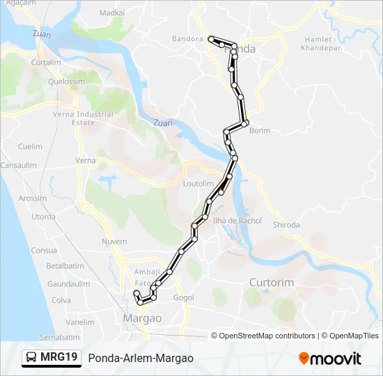 MRG19 Bus Line Map
