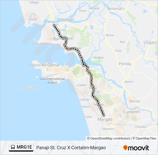 MRG1E Bus Line Map