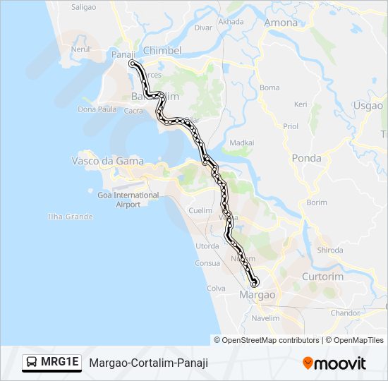 MRG1E Bus Line Map
