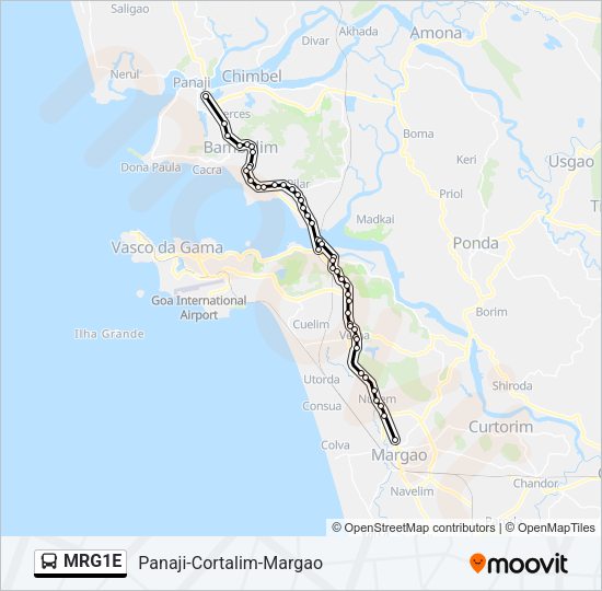 MRG1E Bus Line Map