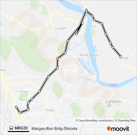 MRG20 Bus Line Map