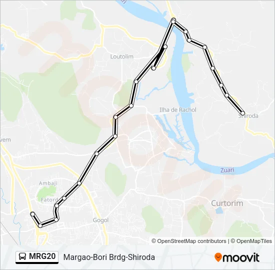 MRG20 Bus Line Map